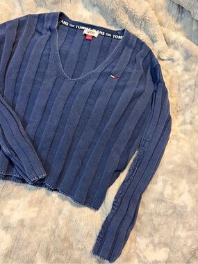 Tommy Jeans Ribbed Cropped Sweater